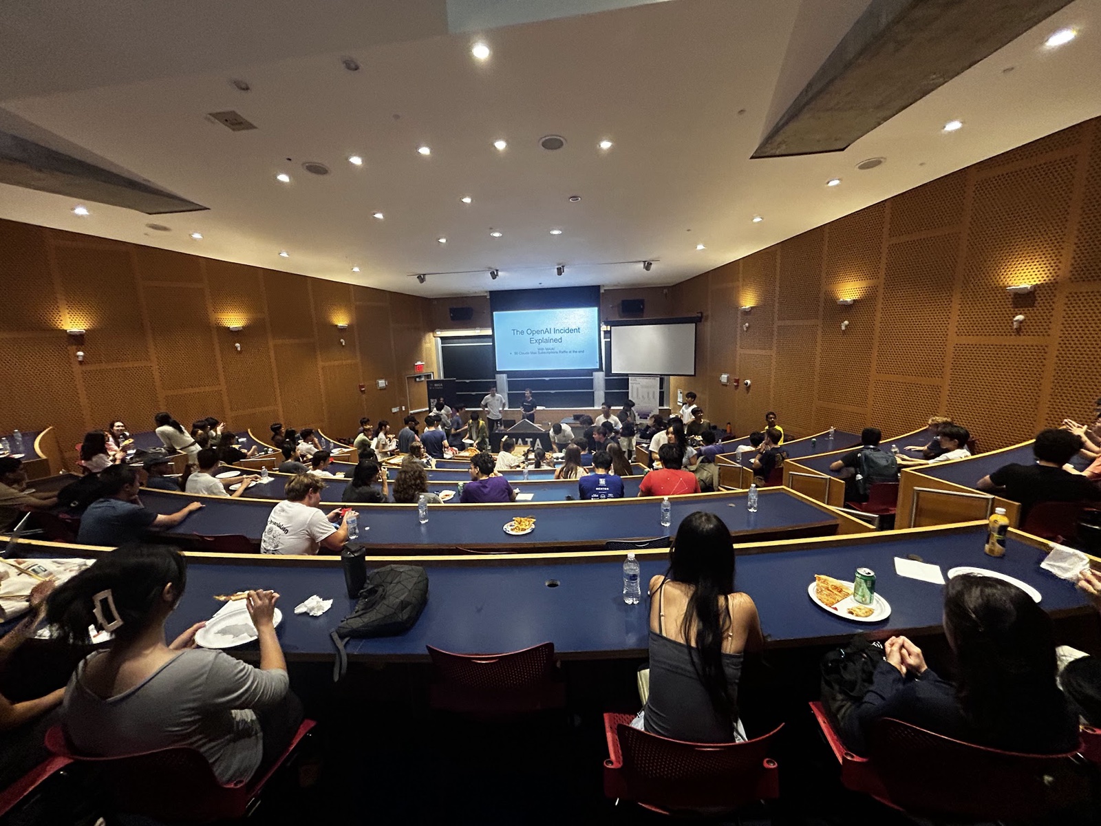 Audience and speakers at the OpenAI Incident Explained talk in September 2026